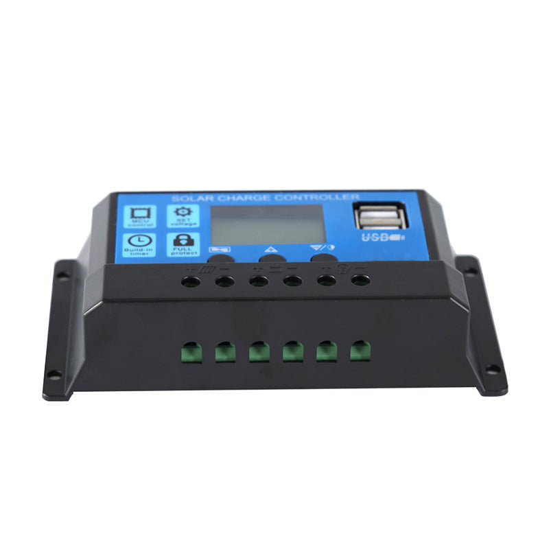 Controller 60A / 50A / 40A / 30A / 20A / 10A 12V 24V automatic solar charging controller PWM controller dual USB support mobile