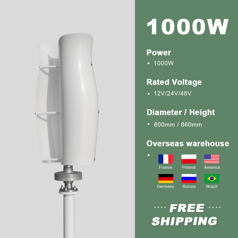 Smaraad ST 600W 800W 1000W 2000W 3000W wind energy wind turbine advantages Wind generator vertical Free Shipping Installation Instructions, After-sales Service