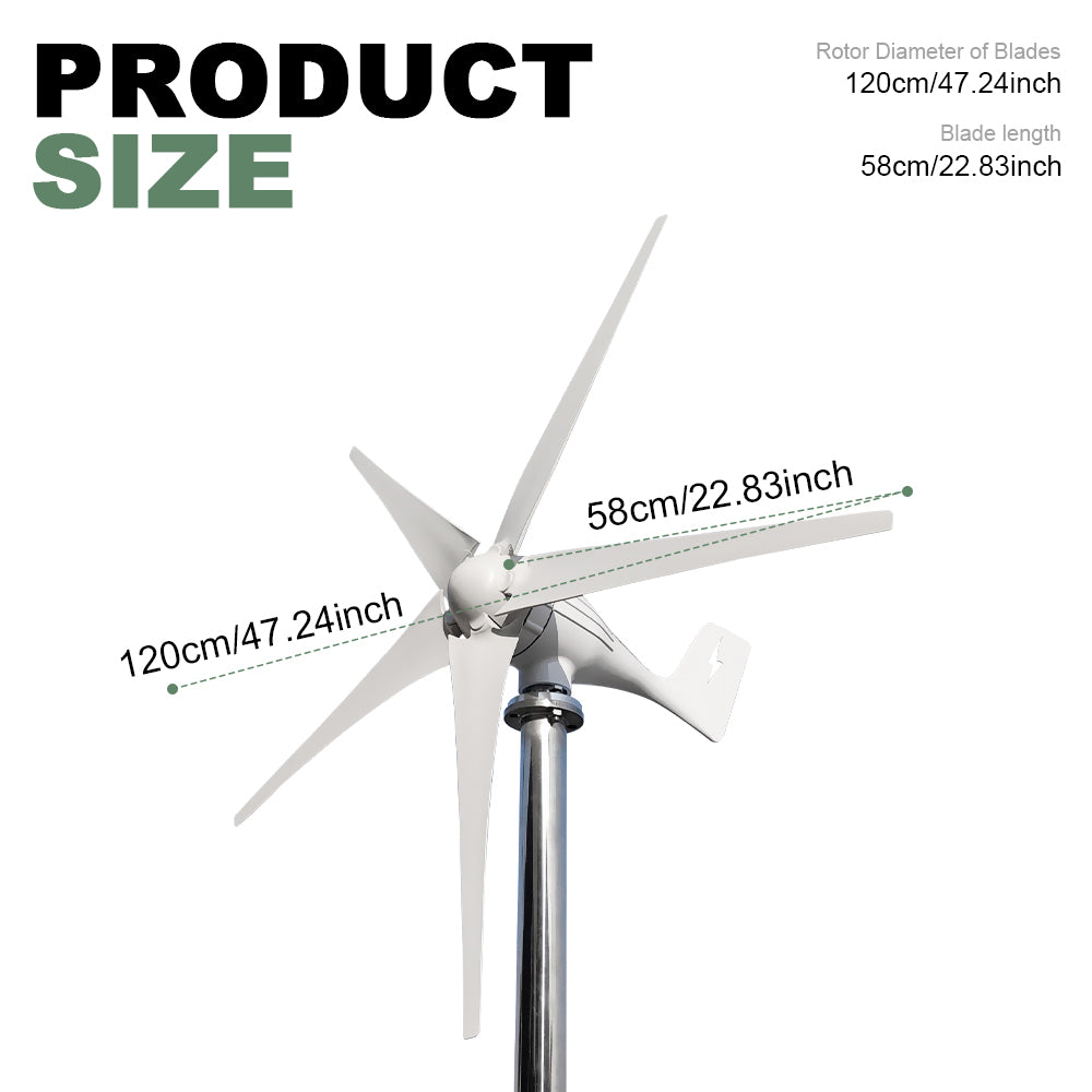 Smaraad SZ 600W 800W 1000W Wind Power Small Horizontal at home  Renewable Energy Generators turbines generator Free Shipping Installation Instructions, After-sales Service