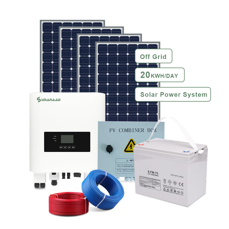6KW Solar Panel kit with battery and inverter Low Voltage Storage Inverter H1 Hybrid Solar Inverter