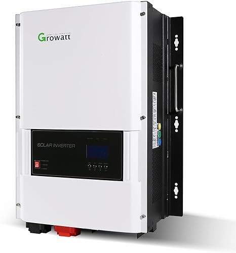 Growatt Solar Inverter 6000W, Off Grid Solar Inverter 48V DC to 120 AC, Split Phase Solar Inverter Built-in 80A MPPT, Hybrid Solar Inverter Charger with WIFI Module, Output Grid Solar Inverter Charger