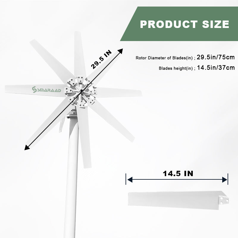 Smaraad SS 600W 800W 1000W Wind Energy System wind turbine controller  horizontal wind turbine Free Shipping,Installation Instructions, After-sales Service