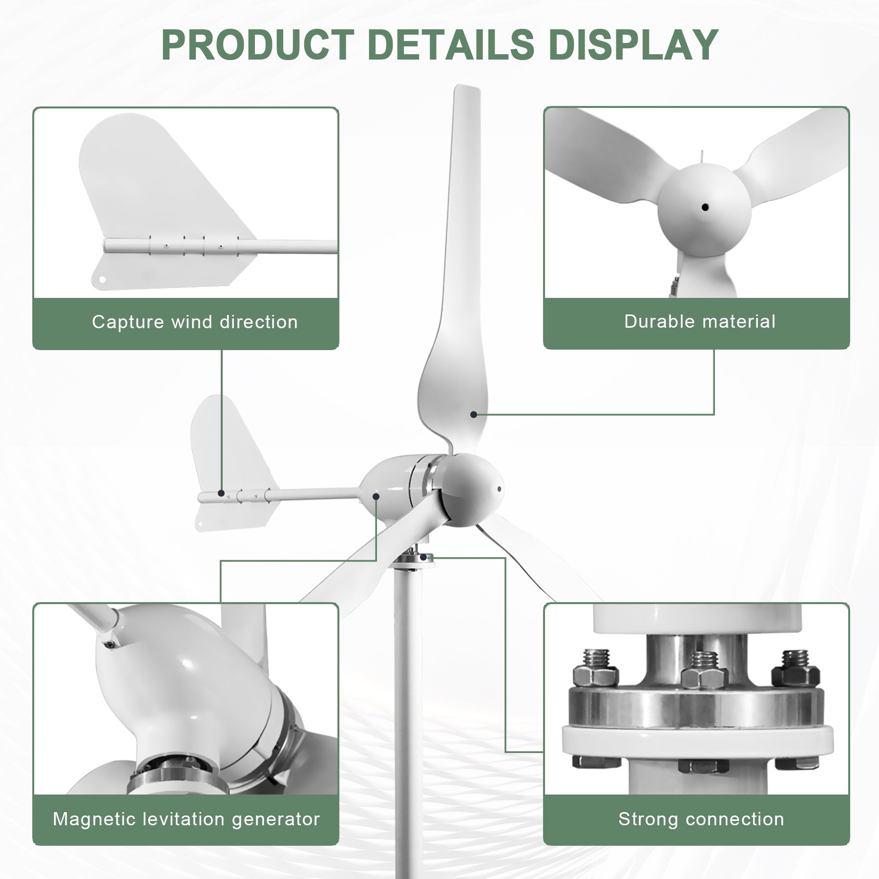 Smaraad SM3 1500W 12V 24V 48V Renewable Energy Wind Turbine Generator turbines Free Shipping Installation Instructions, After-sales Service