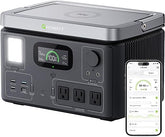 Portable Power Station Generators: VITA550 Solar Generator (Solar Panel Optional) with 538Wh LiFePO4 Battery,1 Hour Fast Charging, 600W (1200W Surge) Output for Outdoor Camping/RVs/Home Use