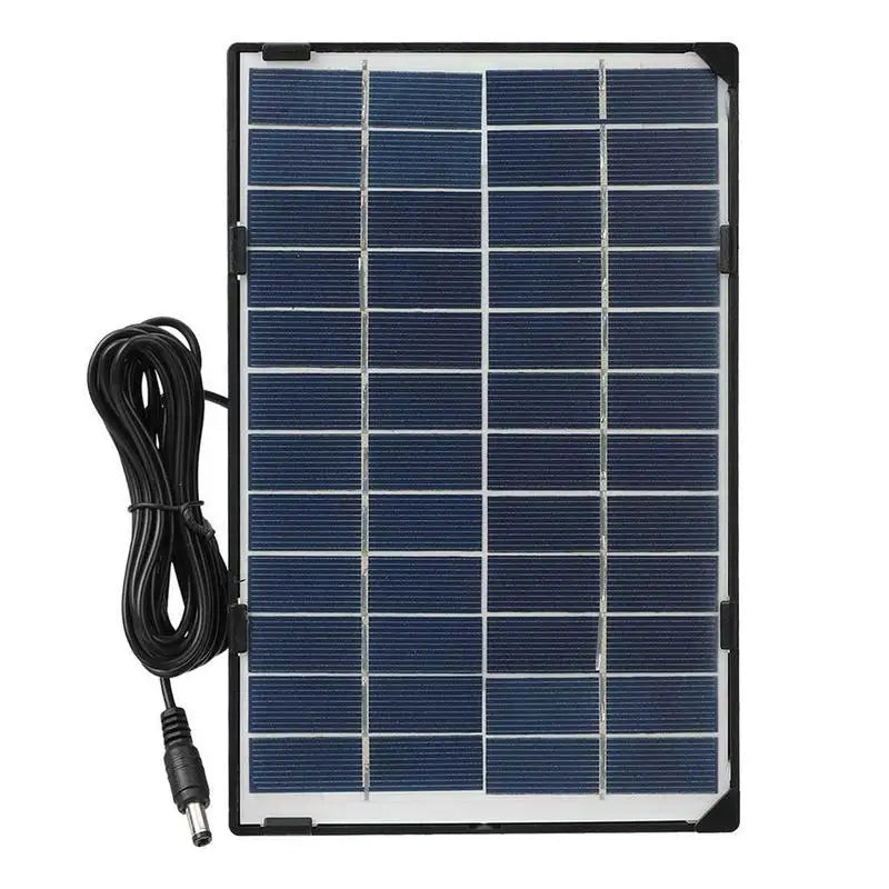 6W 12V Black Frame Solar Panel Suitable for outdoor cameras and garden lights  Wall-mounted Solar charging panel Solar battery