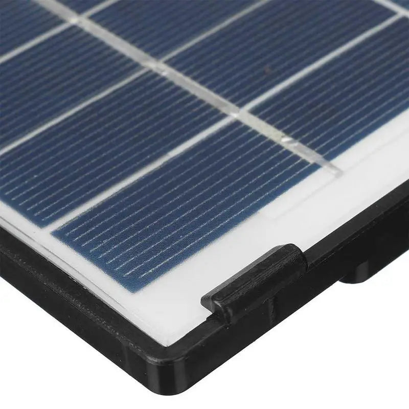 6W 12V Black Frame Solar Panel Suitable for outdoor cameras and garden lights  Wall-mounted Solar charging panel Solar battery