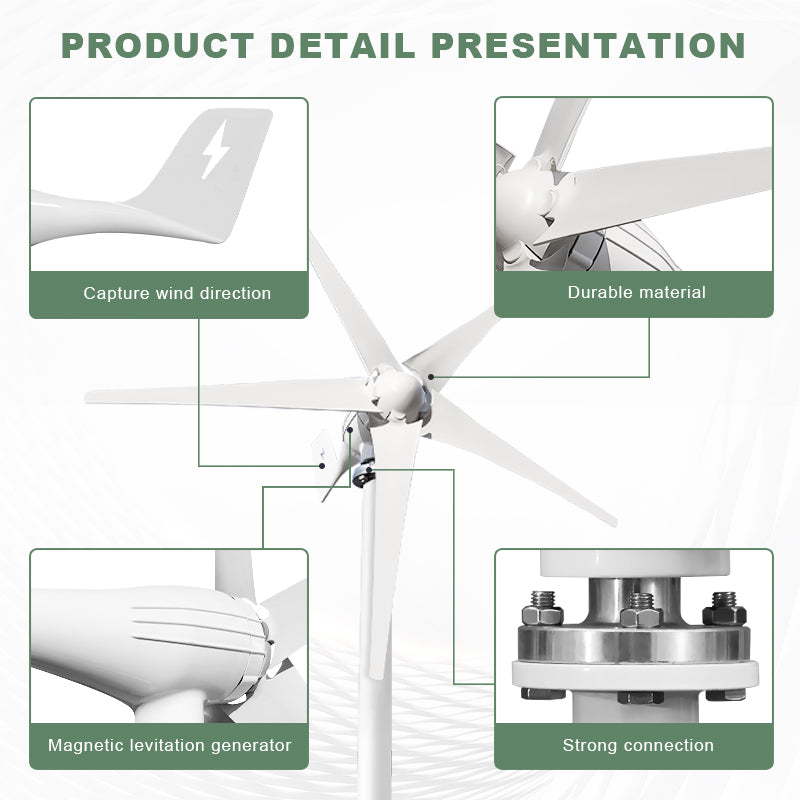 Smaraad SZ 600W 800W 1000W Wind Power Small Horizontal at home  Renewable Energy Generators turbines generator Free Shipping Installation Instructions, After-sales Service