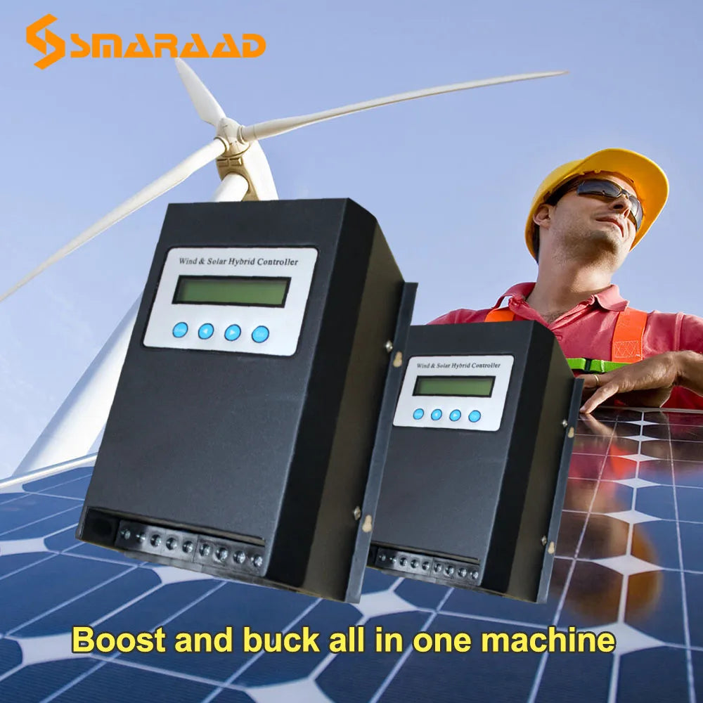 MPPT charging controller Solar controller 800W wind 1000W 12V 24V 48V automatic adjustment household wind generator