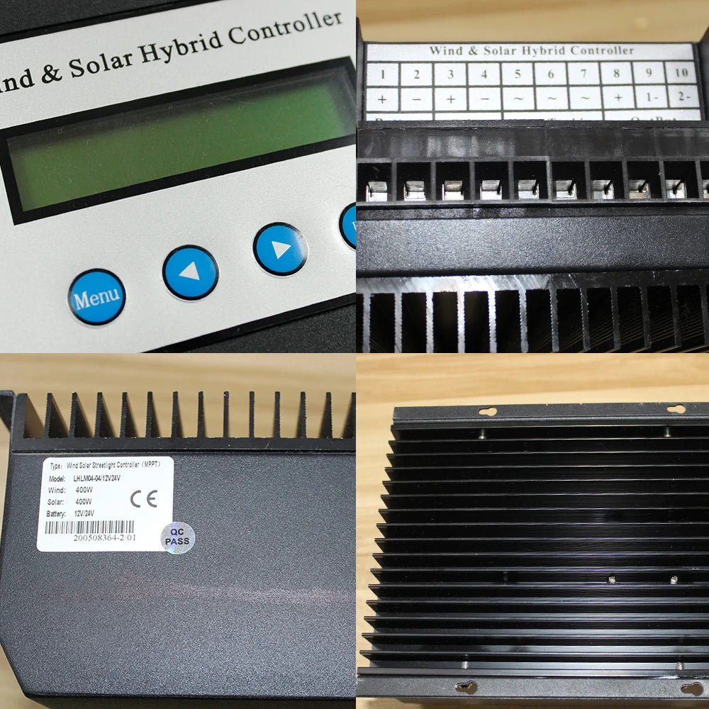 MPPT charging controller Solar controller 800W wind 1000W 12V 24V 48V automatic adjustment household wind generator