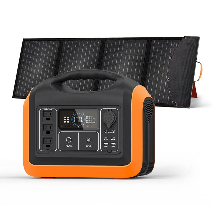 600W Portable Power Station, Solar Generator  LiFePO4 Battery Backup Solar Powered Generators Quick Charge Pure Sine Wave 110V AC Outlet Powerbank for Home Use Camping Outdoors Travel