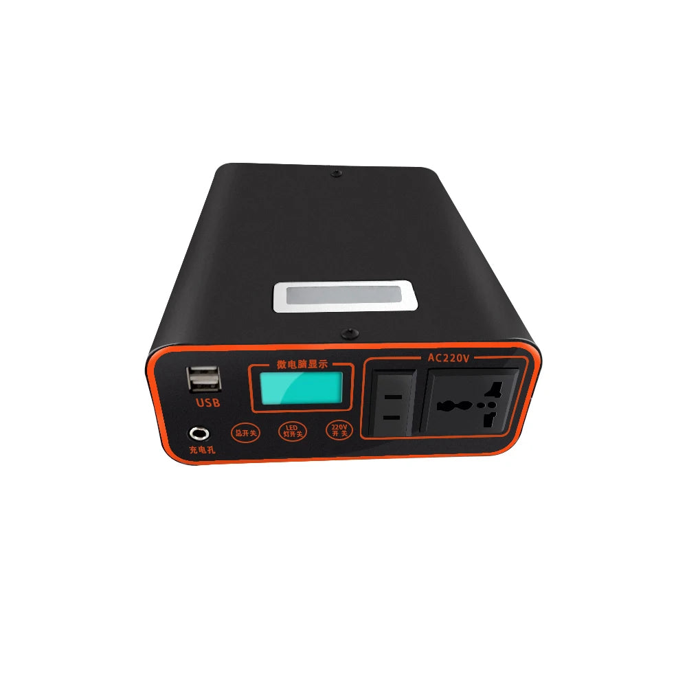 Outdoor mobile energy storage power 180W capacity portable charging station to support a variety of equipment power supply power