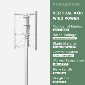 Smaraad SH 800W 1000W wind turbine vertical axis generator power Free Shipping Installation Instructions, After-sales Service
