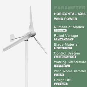 SMARAAD SM6 2000W Renewable Energy wind turbine high quality small wind turbine generator motor 24V 48V Free Shipping Installation Instructions, After-sales Service