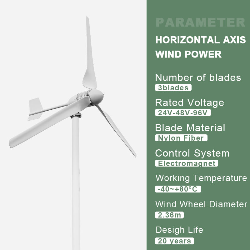 SMARAAD SM6 2000W Renewable Energy wind turbine high quality small wind turbine generator motor 24V 48V