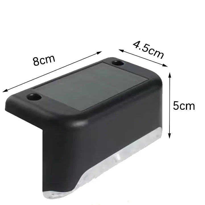 Solar Step Light Decorative Wall Lights Outdoor Corner Light Waterproof Step Light Balcony Wall Lights Garden Decorative Light