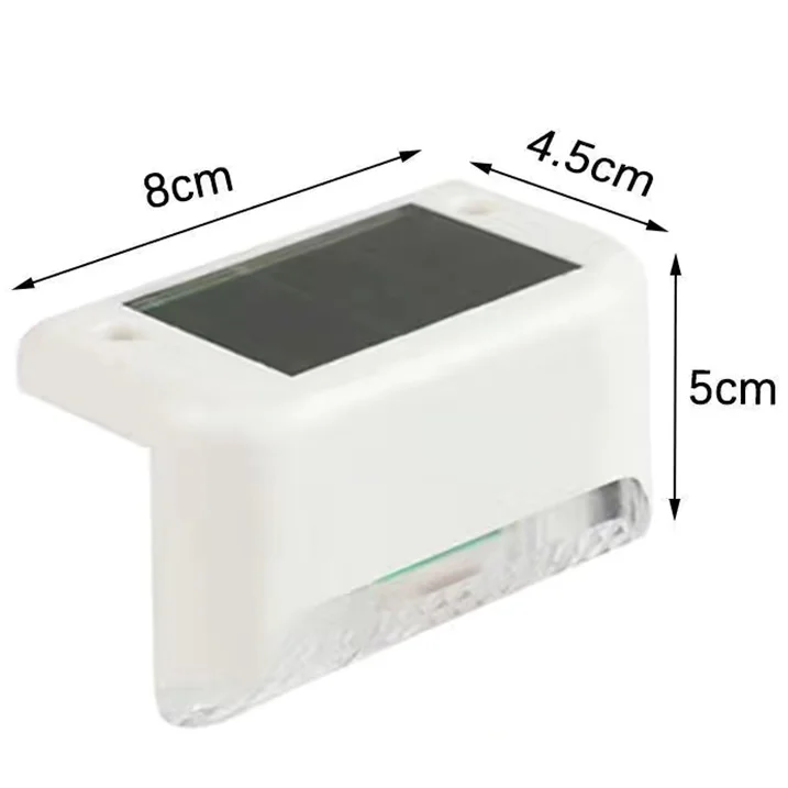 Solar Step Light Decorative Wall Lights Outdoor Corner Light Waterproof Step Light Balcony Wall Lights Garden Decorative Light