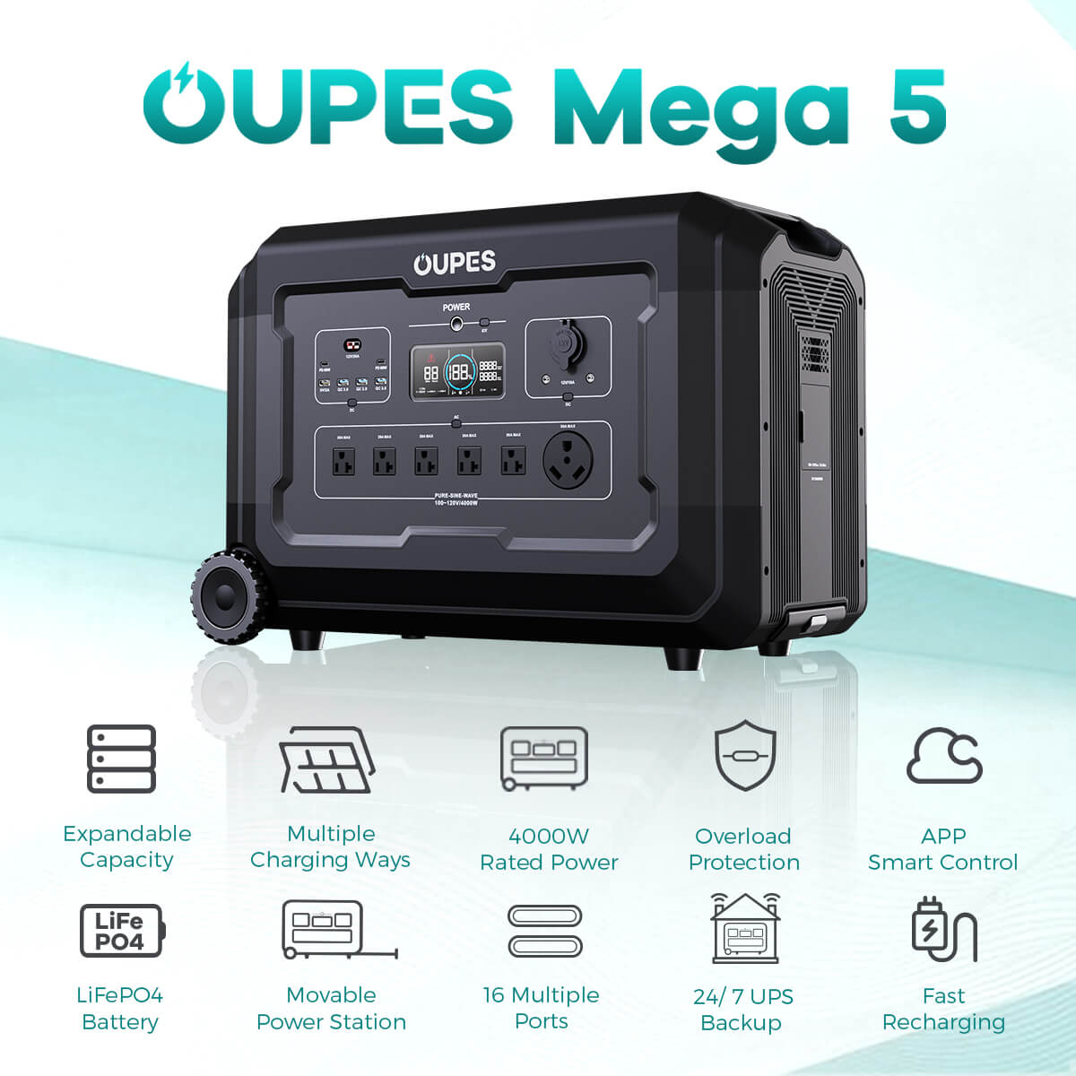 Home Backup & Portable Power Station | 4000W 5040Wh
