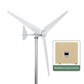 Smaraad SL 2000W 3000W 5000W Horizontal Wind Turbine Power Windmill 3 Blade Generator Electric With MPPT Controller Off Grid System