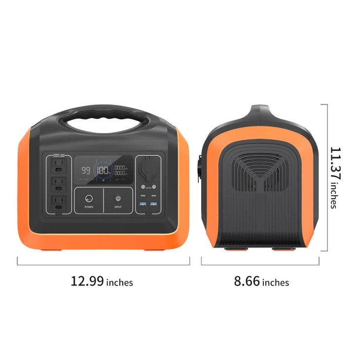 1200W Portable Power Station, Solar Generator 992Wh LiFePO4 Battery Backup Solar Powered Generators Quick Charge Pure Sine Wave 110V AC Outlet Powerbank for Home Use Camping Outdoors Travel