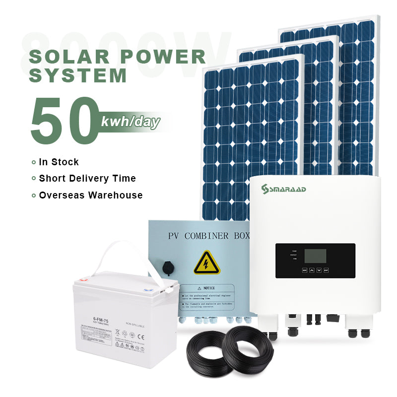 6KW Solar Panel kit with battery and inverter Low Voltage Storage Inverter H1 Hybrid Solar Inverter