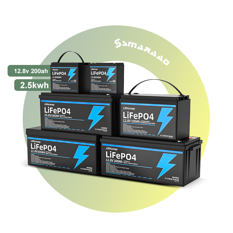 LiFePO4 Battery 12V20AH-12V300AH Lithium Iron Phosphate Battery Higher power Better safety Suitable for many applications