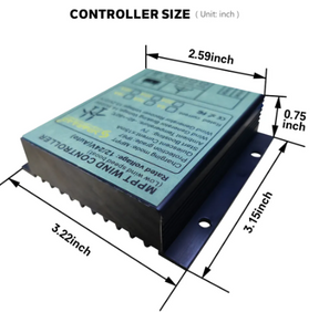 MPPT Wind Controller 100-1000W 12v/24v Auto Matching 48V 10A-40A Wind Turbine Generator Wind Charge Controller Waterproof IP68