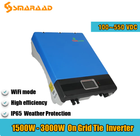 1500W 2200W 3000W 3kw Wind Turbine Solar Power On Grid Inverter 120V 230V 100-550 VAC Homeuse Solar Waterproof IP65 Wifi Mode