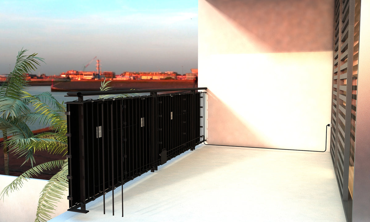 Solar panels for balconies