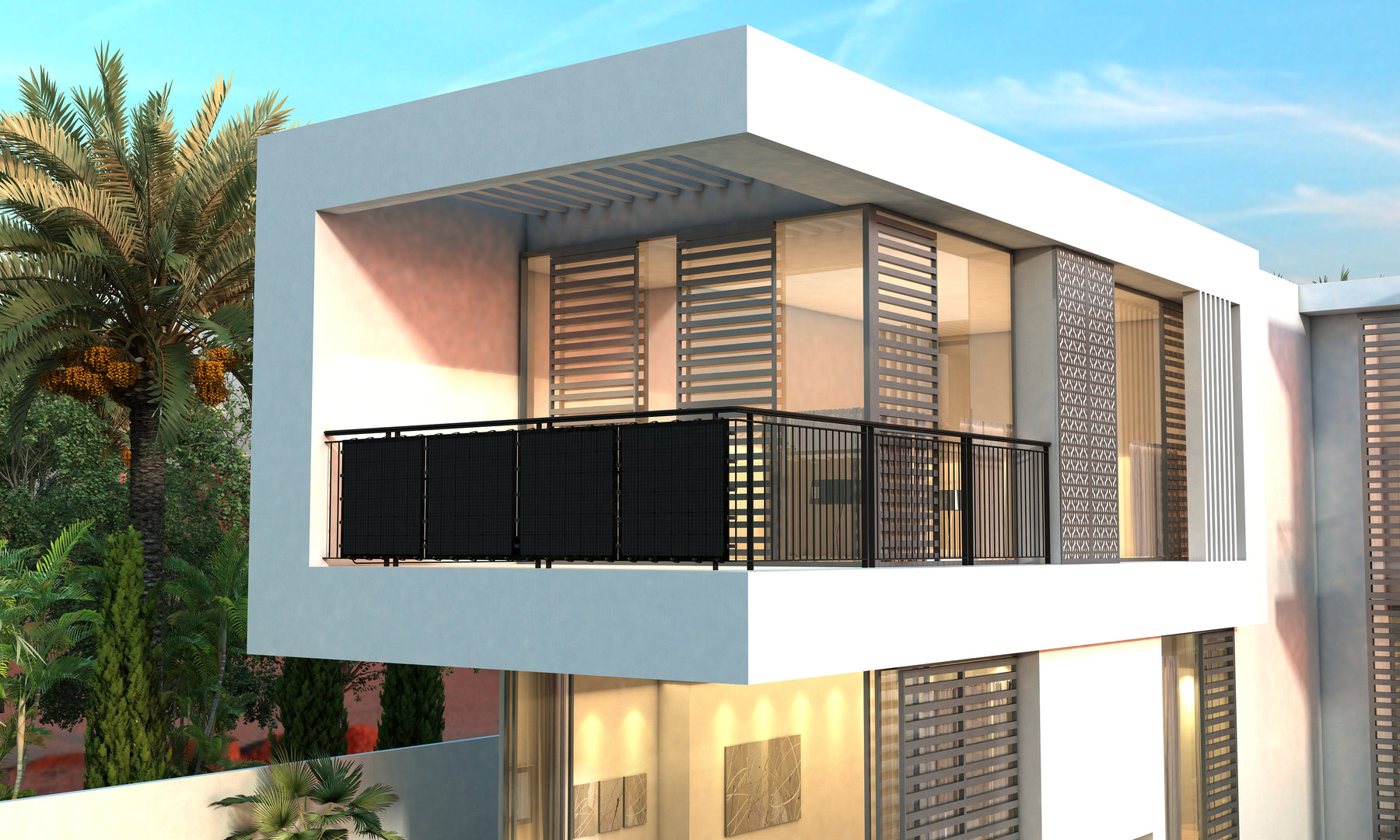 Solar panels for balconies