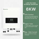 6KW Solar Panel kit with battery and inverter Low Voltage Storage Inverter H1 Hybrid Solar Inverter