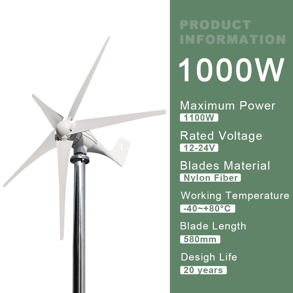 Smaraad SZ 600W 800W 1000W Wind Power Small Horizontal at home  Renewable Energy Generators turbines generator
