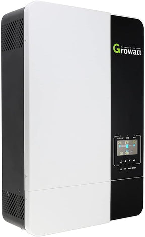 Growatt Solar Inverter Growatt 3500W 48V Hybrid Inverter, 80A MPPT Solar Controller Output AC220V Input PV max 450V Can Work with or Without Battery