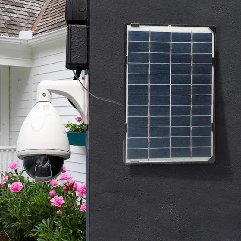 6W 12V Black Frame Solar Panel Suitable for outdoor cameras and garden lights  Wall-mounted Solar charging panel Solar battery