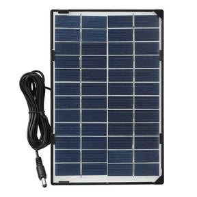 6W 12V Black Frame Solar Panel Suitable for outdoor cameras and garden lights  Wall-mounted Solar charging panel Solar battery