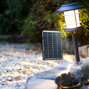 6W 12V Black Frame Solar Panel Suitable for outdoor cameras and garden lights  Wall-mounted Solar charging panel Solar battery