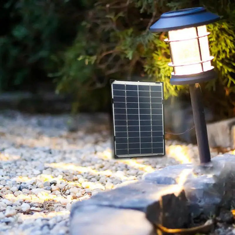 6W 12V Black Frame Solar Panel Suitable for outdoor cameras and garden lights  Wall-mounted Solar charging panel Solar battery