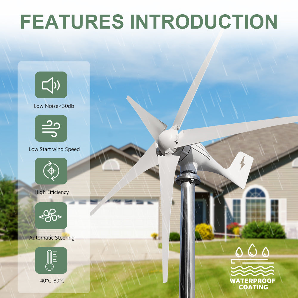 Smaraad SZ 600W 800W 1000W Wind Power Small Horizontal at home  Renewable Energy Generators turbines generator