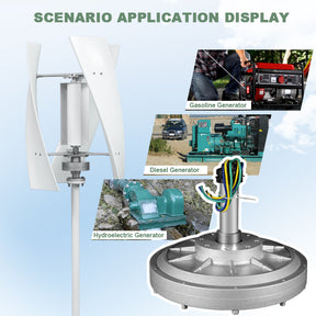 Smaraad Rare Earth Materials 500W 1000W Coreless Permanent Magnet Alternator Maglev Generator Motor For Wind Turbine