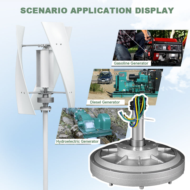 Smaraad Rare Earth Materials 500W 1000W Coreless Permanent Magnet Alternator Maglev Generator Motor For Wind Turbine