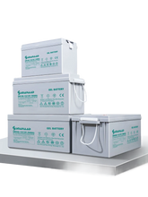 SMARAAD Deep cycle Gel battery 12v 200Ah 250Ah 150Ah solar panel storage gel battery system for home