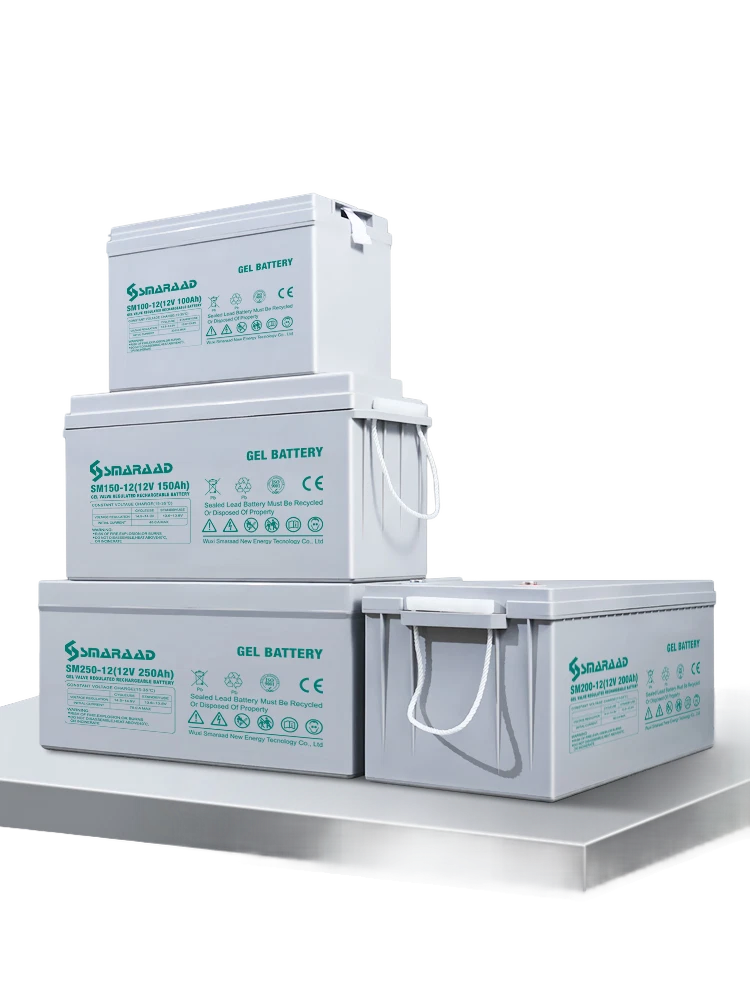 SMARAAD Deep cycle Gel battery 12v 200Ah 250Ah 150Ah solar panel storage gel battery system for home
