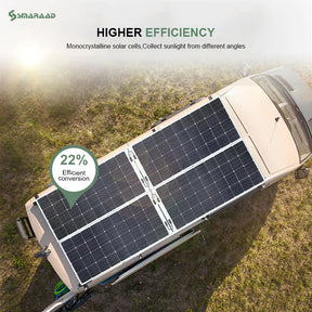 5pcs X 60W window system High efficiency Foldable mono flexible solar panel 300W for travel backpacks, RVs, boats