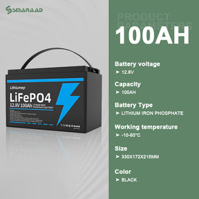 LiFePO4 Battery 12V20AH-12V300AH Lithium Iron Phosphate Battery Higher power Better safety Suitable for many applications
