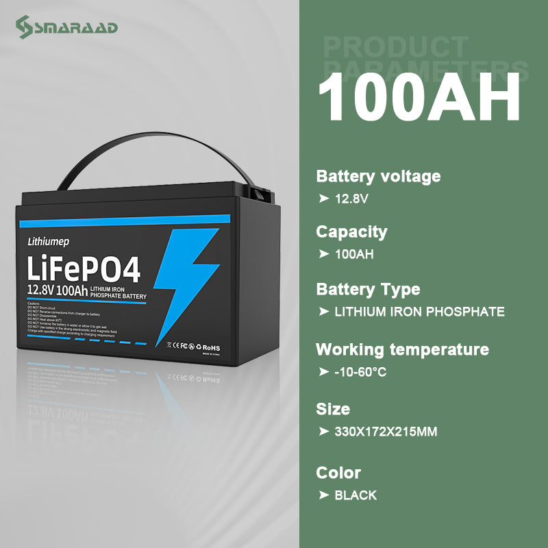 LiFePO4 Battery 12V20AH-12V300AH Lithium Iron Phosphate Battery Higher power Better safety Suitable for many applications