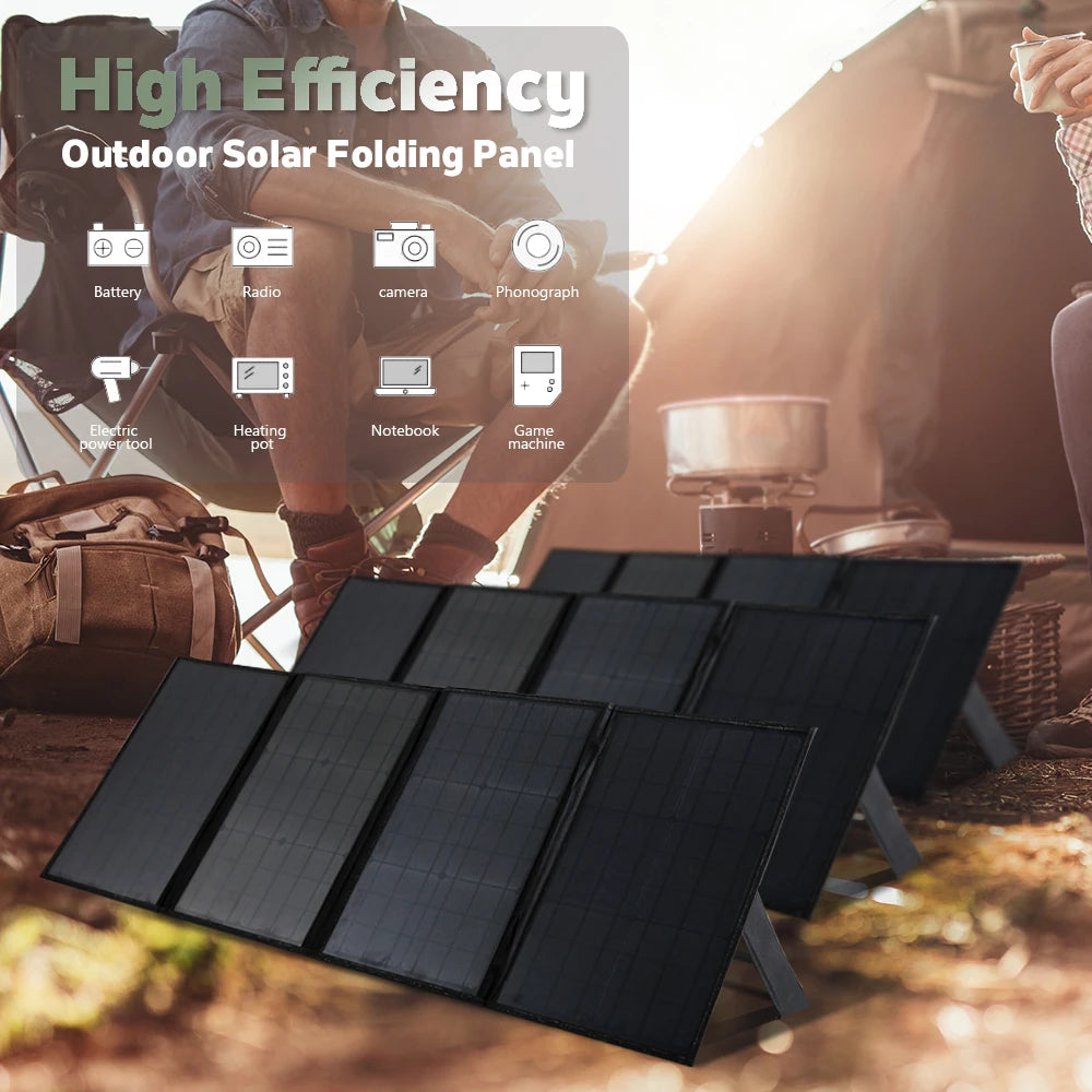 150W 18V Foldable Solar Panel USB Portable Solar Phone Charger   DC Output PD Type-c  Tablets Camping Van RV Trip