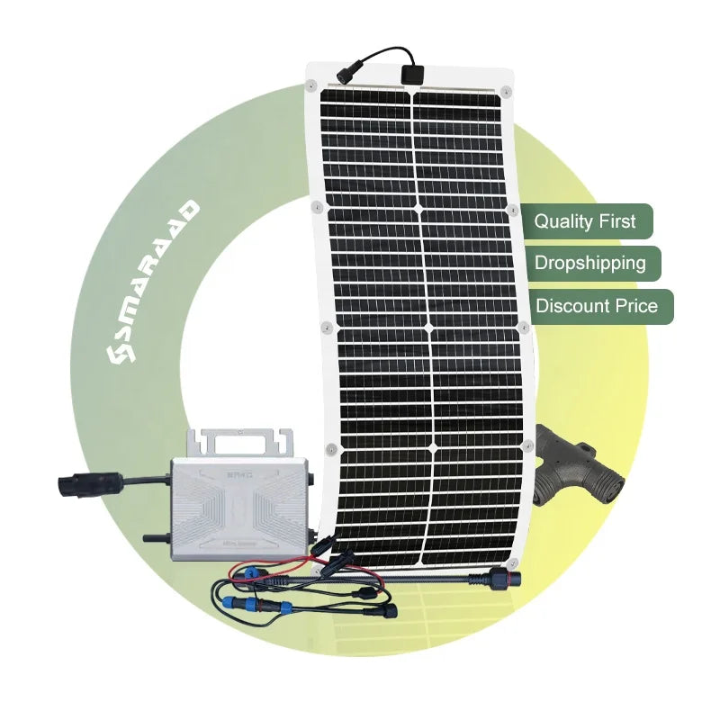 5pcs X 60W window system High efficiency Foldable mono flexible solar panel 300W for travel backpacks, RVs, boats