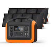 1800W Portable Power Station, 1488Wh LiFePO4 Solar Generator w/ 3 AC Outlets (4000W Peak), Emergency Power for Home Backup, Outdoor RV/Van Camping