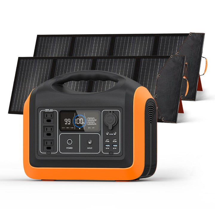 1800W Portable Power Station, 1488Wh LiFePO4 Solar Generator w/ 3 AC Outlets (4000W Peak), Emergency Power for Home Backup, Outdoor RV/Van Camping