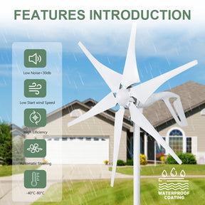 Smaraad SC 600W 800W 1000W Wind turbine Renewable Energy Generators Wind Power Small Horizontal Wind Turbine for Home Free Shipping Installation Instructions, After-sales Service