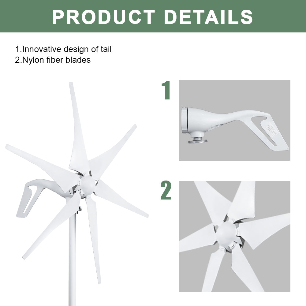 Smaraad SC 600W 800W 1000W Wind turbine Renewable Energy Generators Wind Power Small Horizontal Wind Turbine for Home Free Shipping Installation Instructions, After-sales Service